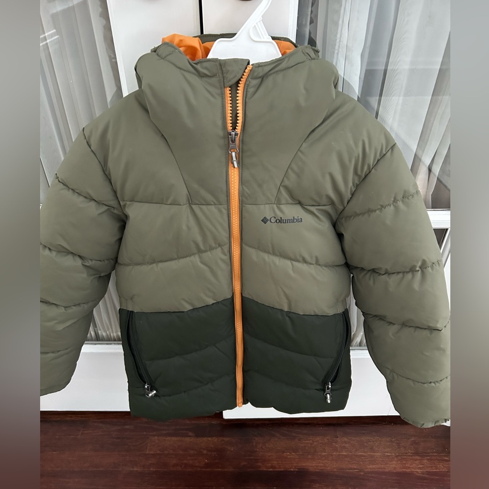Columbia Kids' Olive and Dark Green Puffer Jacket